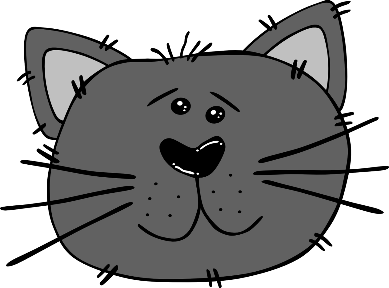 Cartoon Cat Faces Clipart.