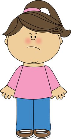Frustrated Child Clipart.