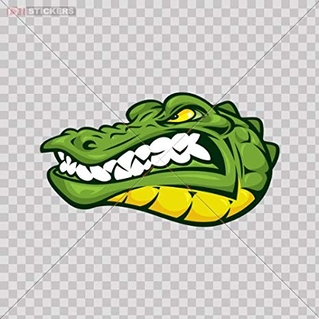 Amazon.com: Stickers Angry Crocodile Color Print (8 X 4.6.