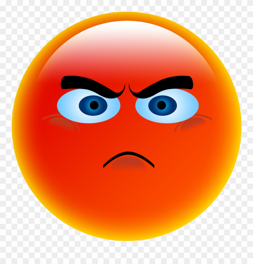 Clipart Transparent Stock Anger Smiley Emoticon Face.