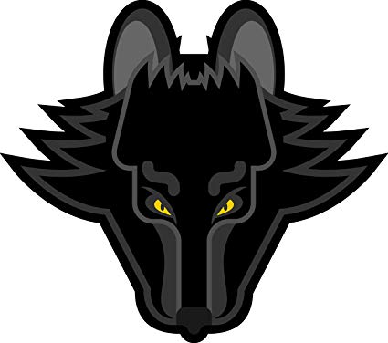 Amazon.com: Simple Yellow Eye Angry Ferocious Black Wolf.