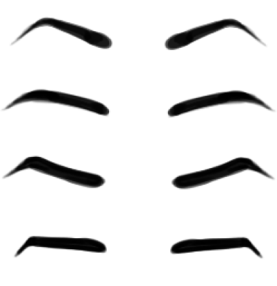 Angry Eyebrows Cliparts PNG.