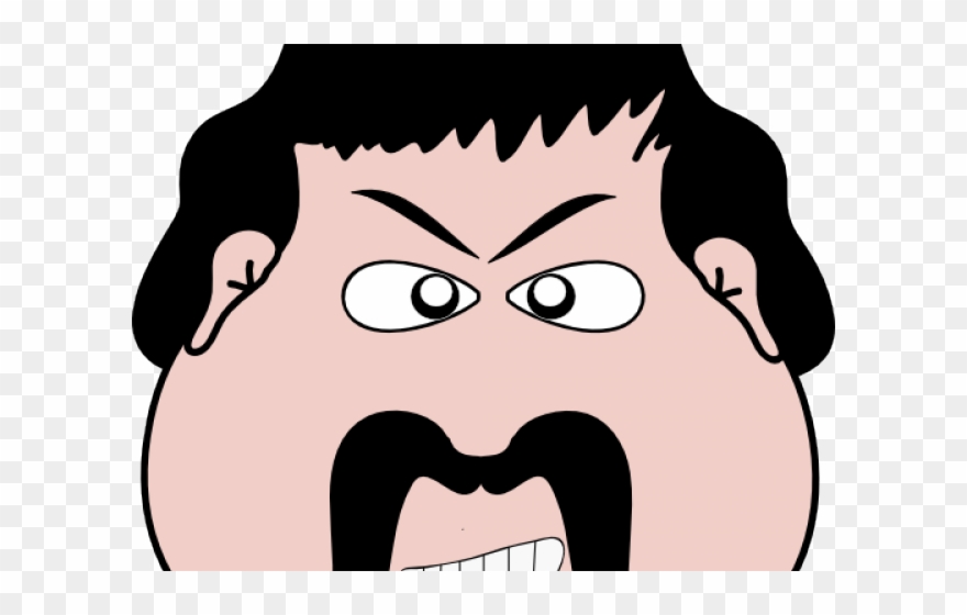 Editingsoftware Clipart Angry Man Face.