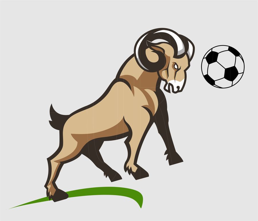 Entry #9 by ConceptGRAPHIC for Simple Jumping Angry Goat.