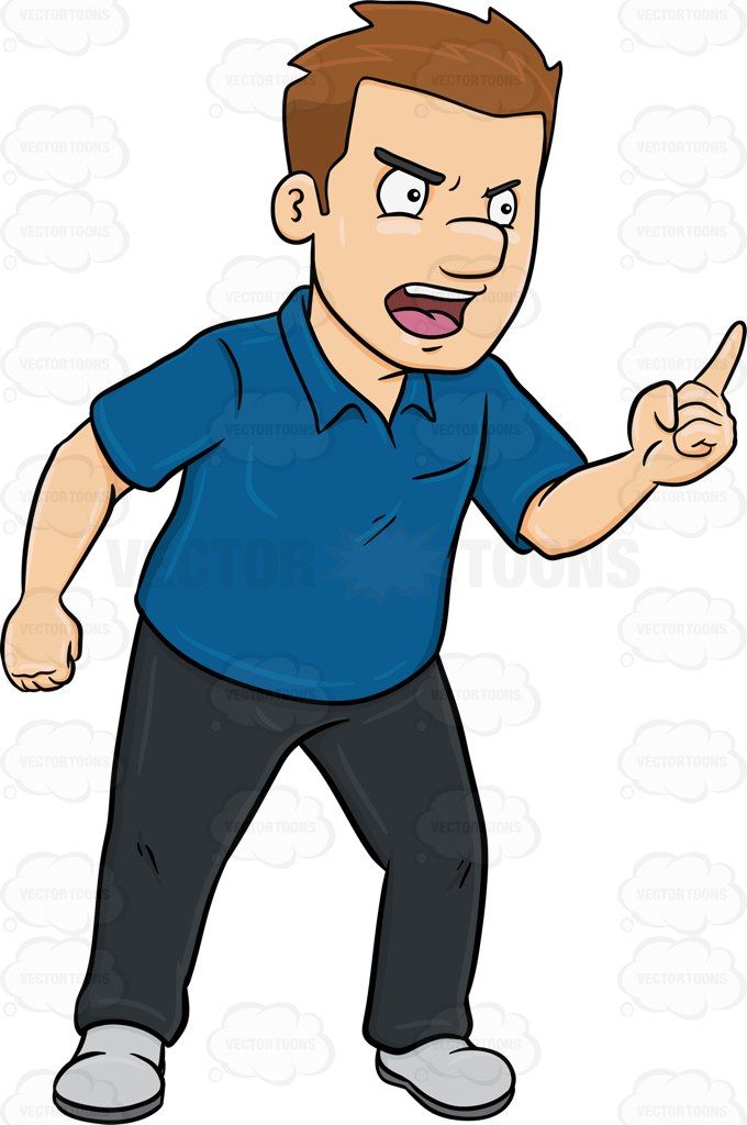 Man Angry Clipart.