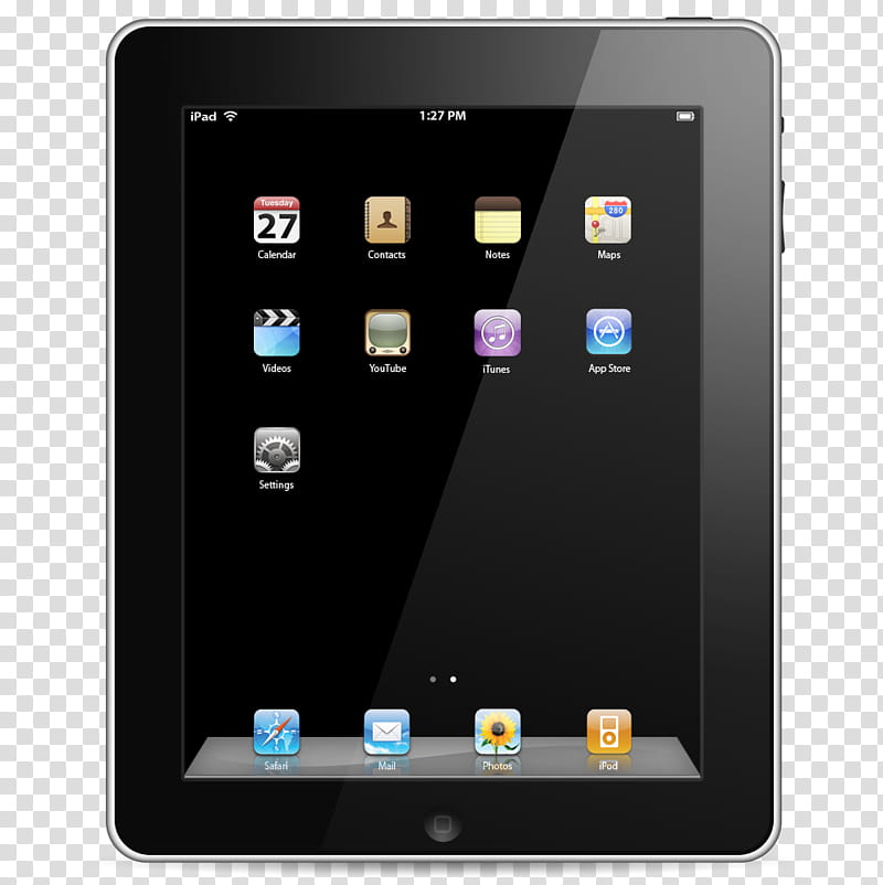 IPad, black iPad transparent background PNG clipart.