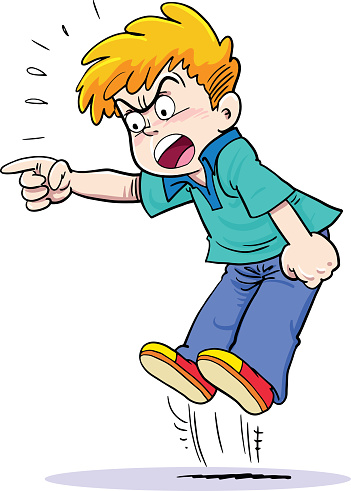 Child Angry Clipart.