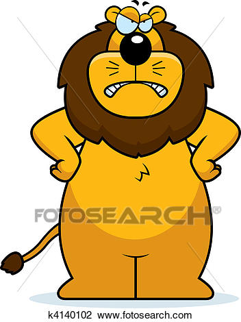 Angry Lion Clipart.