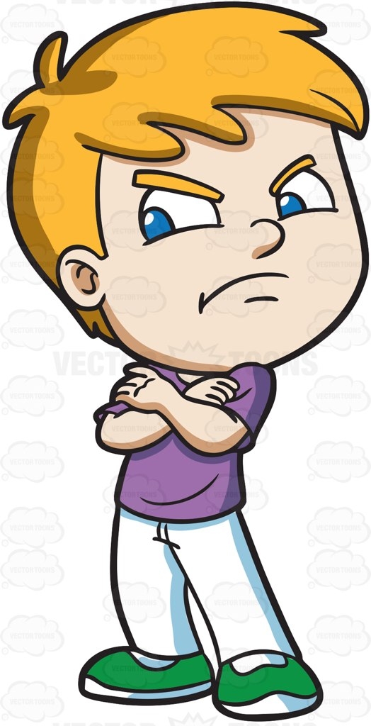 Angry Kid Clipart.