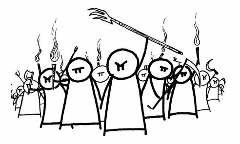 Angry Mob Clipart.
