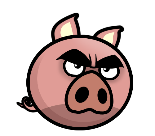 Znalezione obrazy dla zapytania cartoon angry pig.