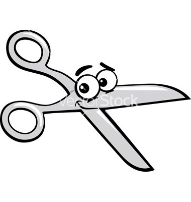 Cartoon Scissors Clipart.