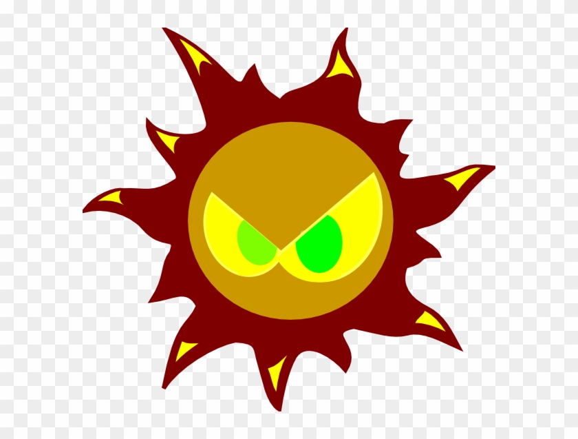 Evil Sun Clipart.