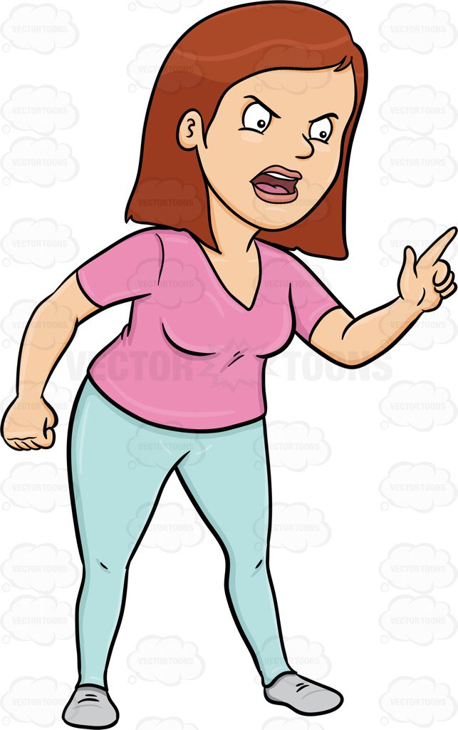 Angry woman clipart » Clipart Station.