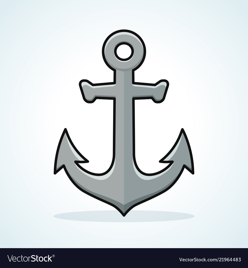 Anchor icon design clipart.