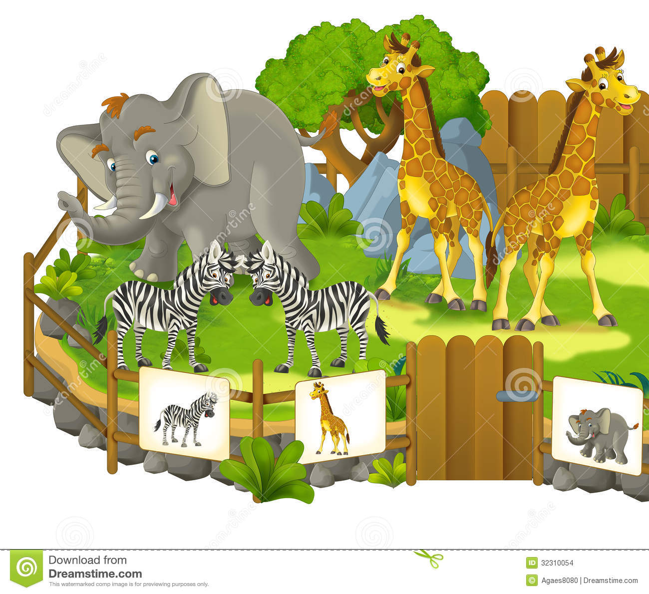 Zoological Park Clipart.