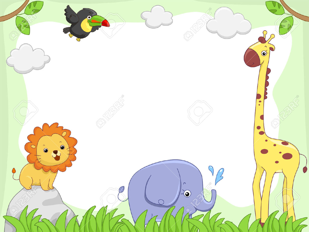 Baby Animal Clipart Border 10 Free Cliparts Download Images On 