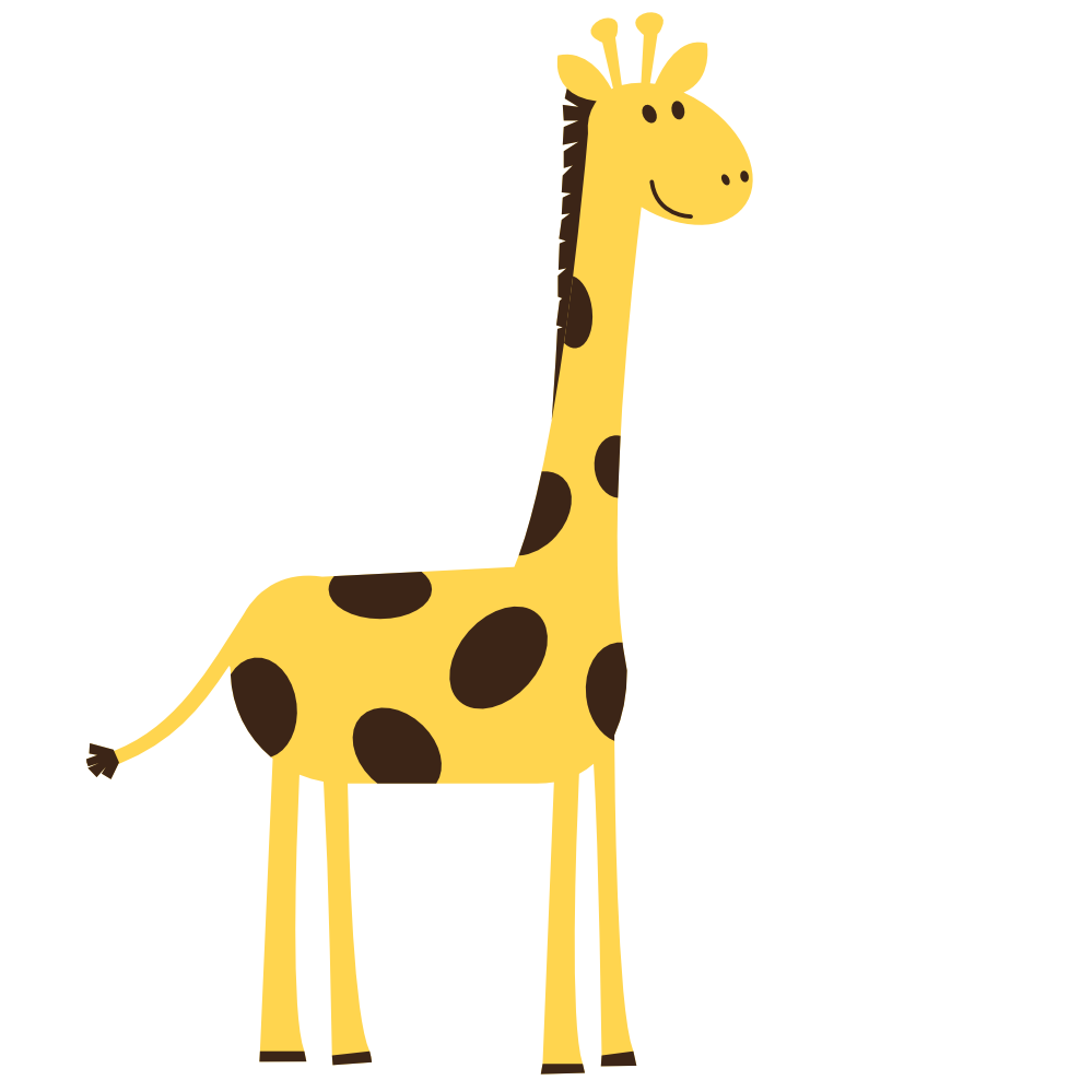 clipartist.net » Clip Art » giraffe animal super duper SVG.