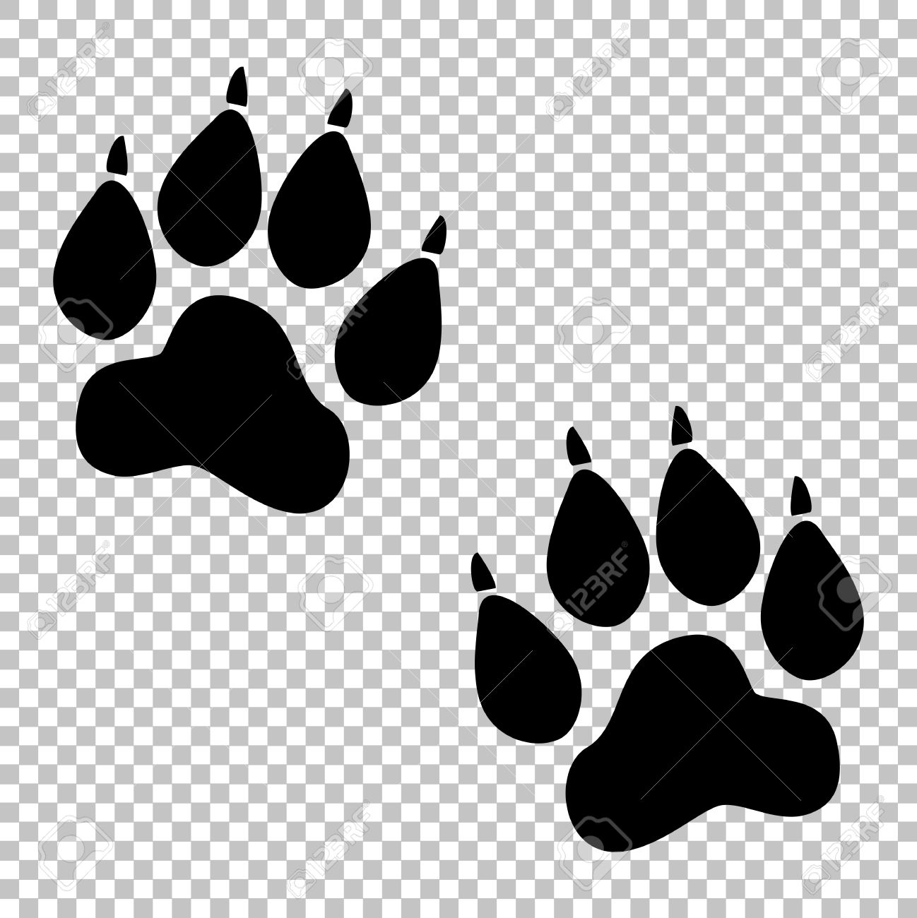 Animal Clipart With Transparent Background Black And White.