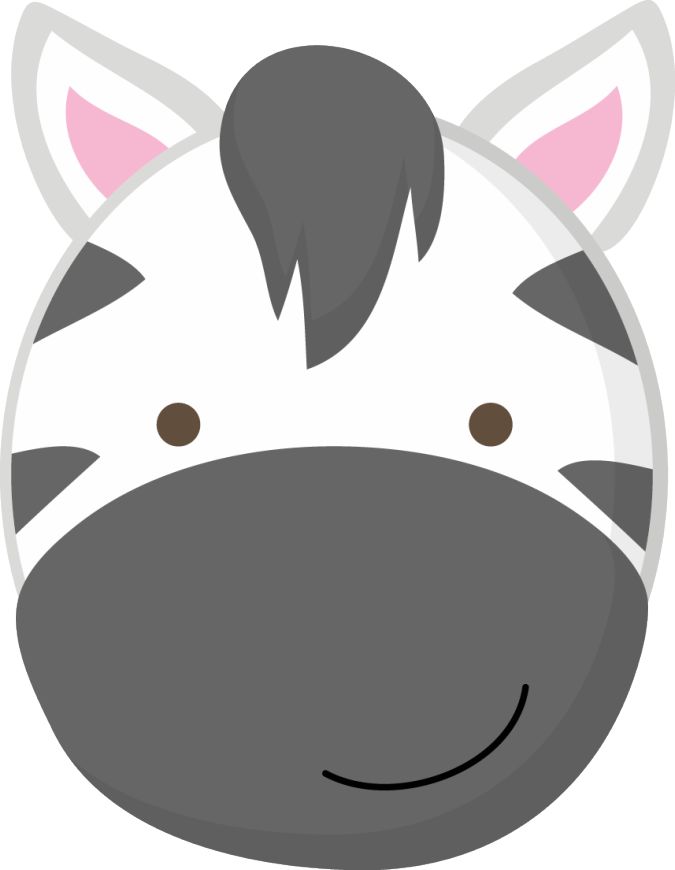 baby zoo animal face clipart.