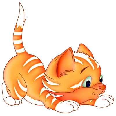 Cute cat cartoon clipart.