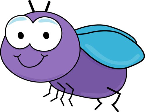 Cartoon animal clipart insects.