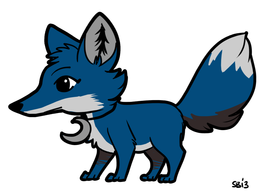 Blue Animal Jam Fox by Badjerma on Clipart library.