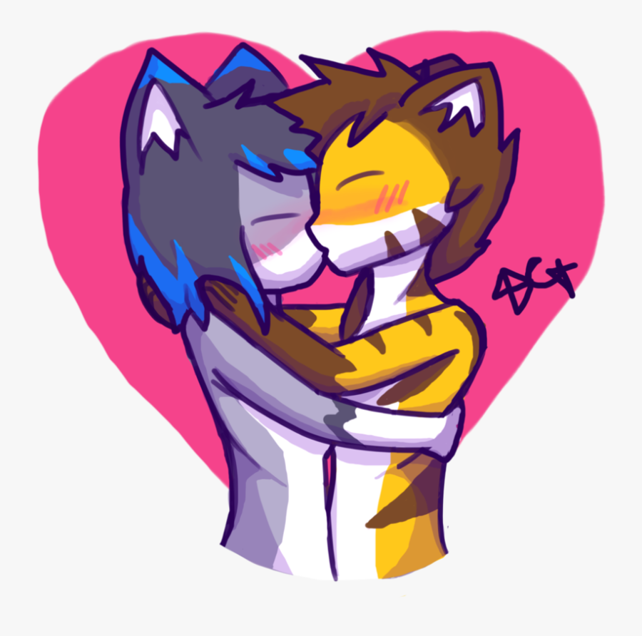 Kissing Furry Couple.