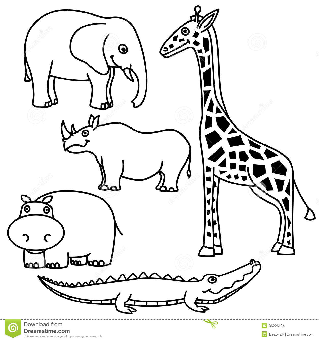 Animal outlines clipart 5 » Clipart Station.