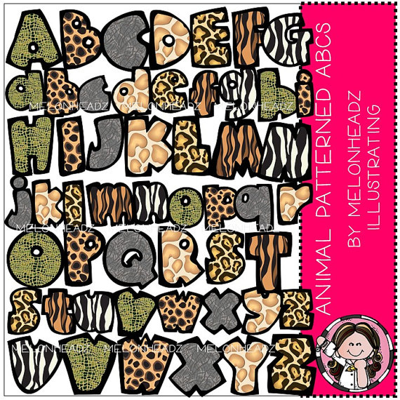 animal-print-letters-clip-art-clipground