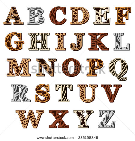 animal print letters clip art 20 free cliparts download