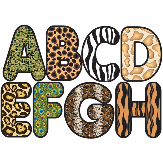 animal print letters clip art 20 free cliparts download