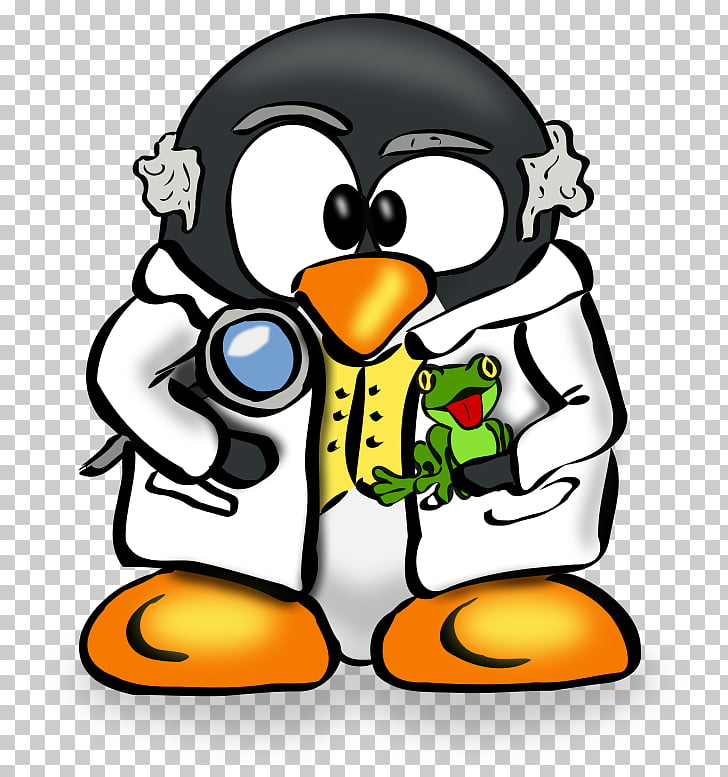 Penguin Tux Linux user group Scientist , Penguin PNG clipart.