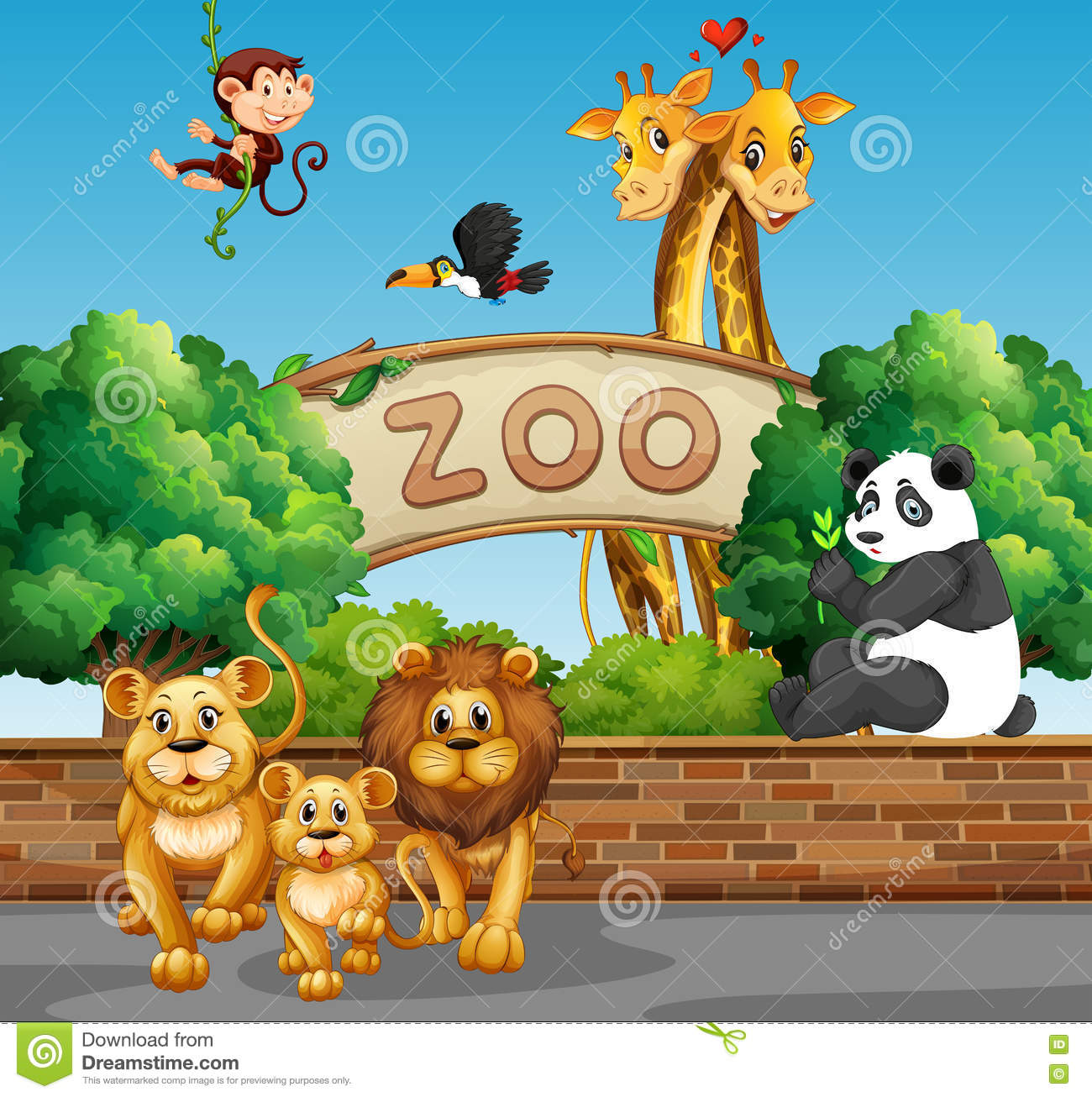 animals at the zoo clipart 20 free Cliparts | Download ...