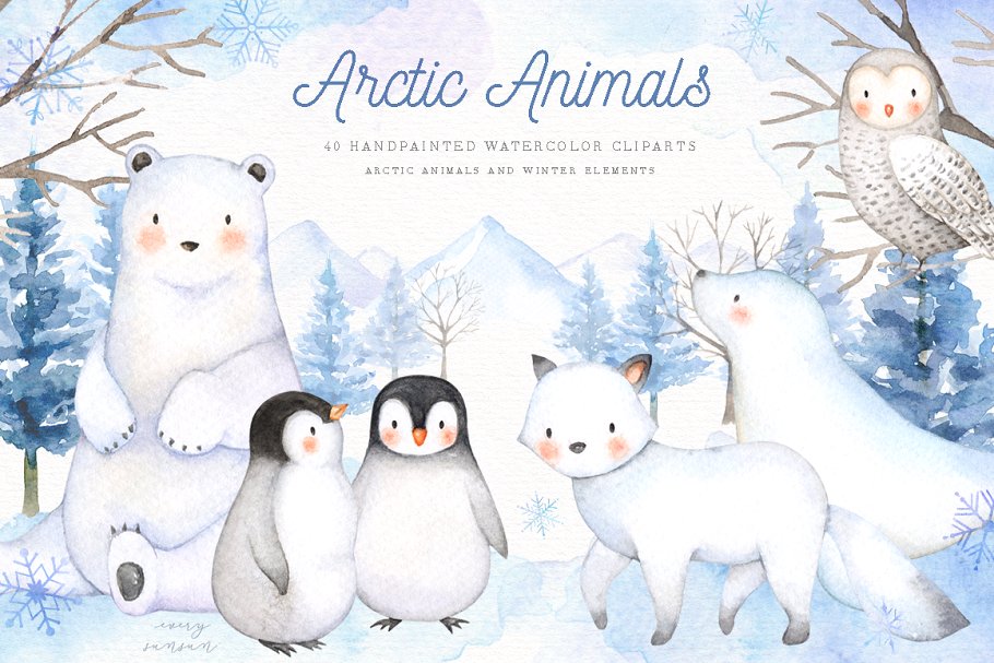 animals in winter scene clipart 10 free Cliparts | Download images on ...