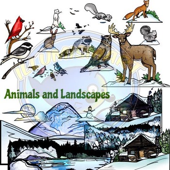 Winter Woodland Plants and Animals! Create.