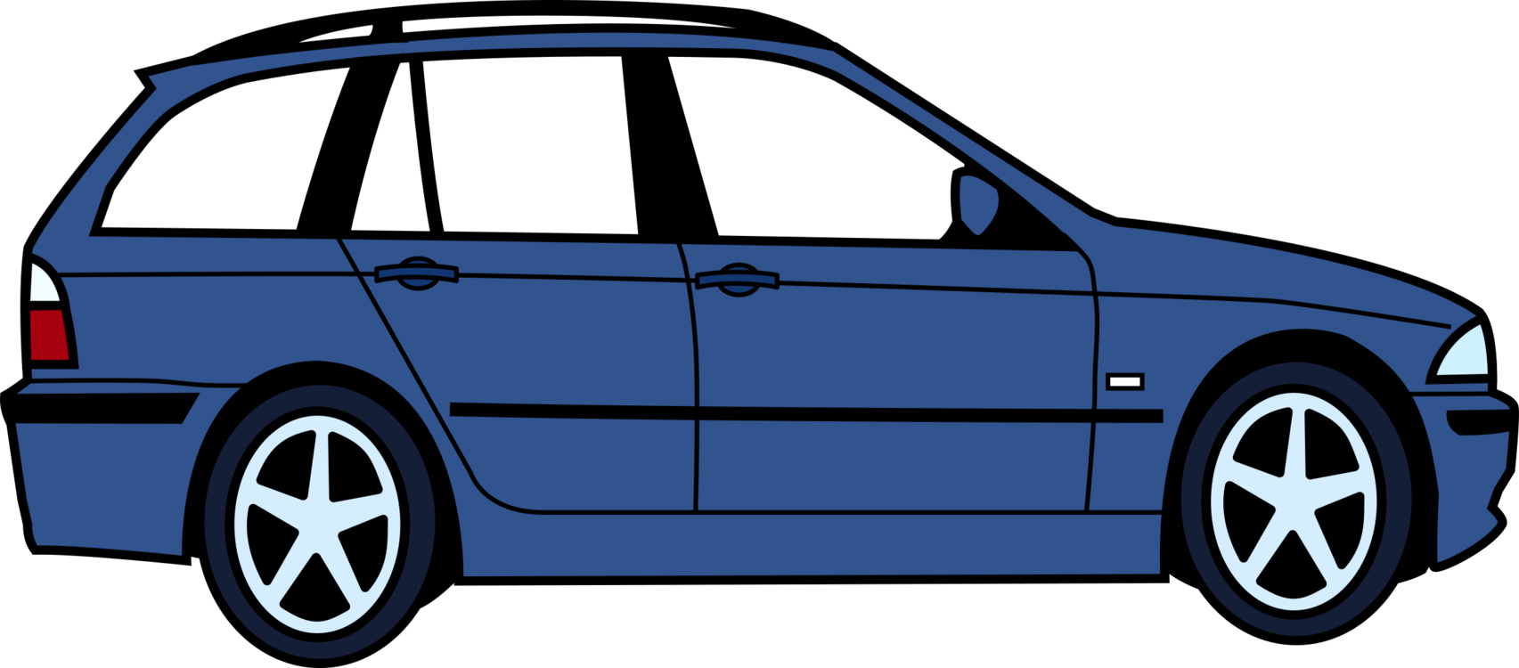 Car BMW 6 Series Clip Art: Transportation Animation CC0.