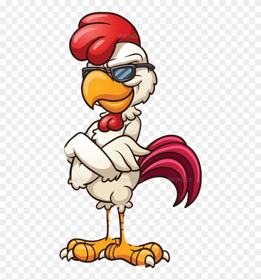 Cool Cartoon Chicken Clipart (#1006613) #956241.