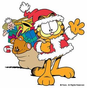 Merry Christmas Cat Clipart.