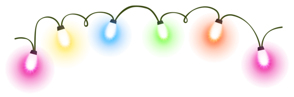 Animated Christmas Lights Clipart Transparent.