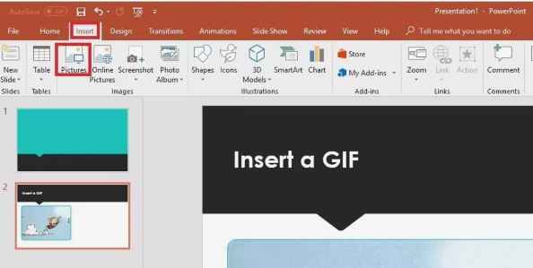 How to Insert GIF Animation in PowerPoint.
