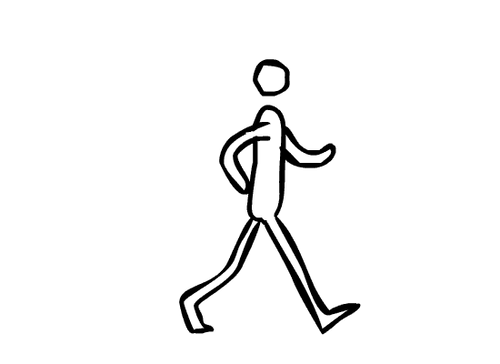 Walking Man Animated GIF.