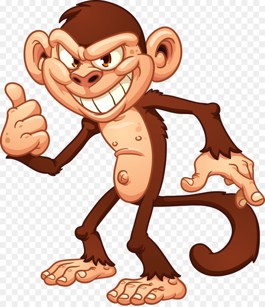 Monkey Cartoon png download.