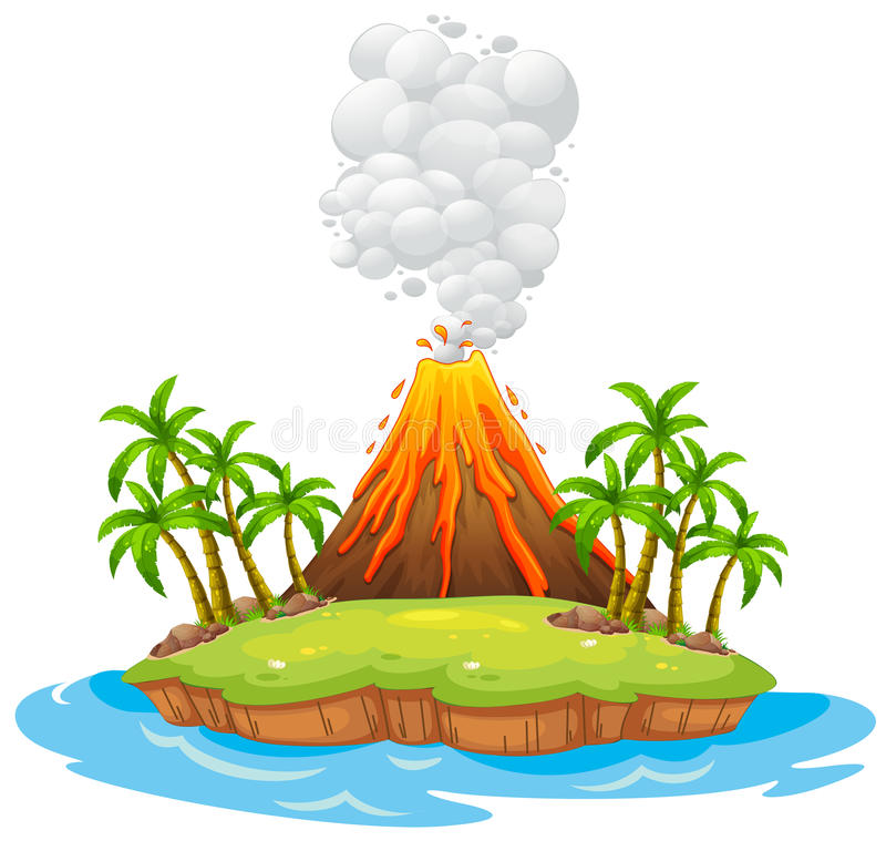 2466 Volcano free clipart.