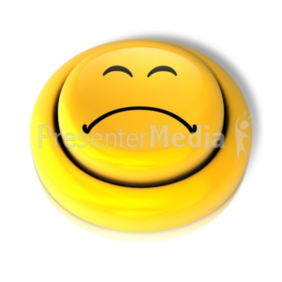 Smiley Face Sad Button.