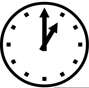 Ticking Clock Animation Clipart.