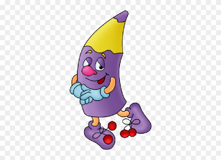 To Free Cartoon Purple Crayon Clip Art Image Picture.