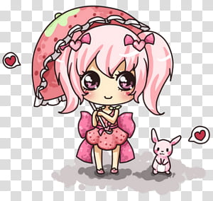 This Cute Girl Cartoon Characters transparent background PNG.