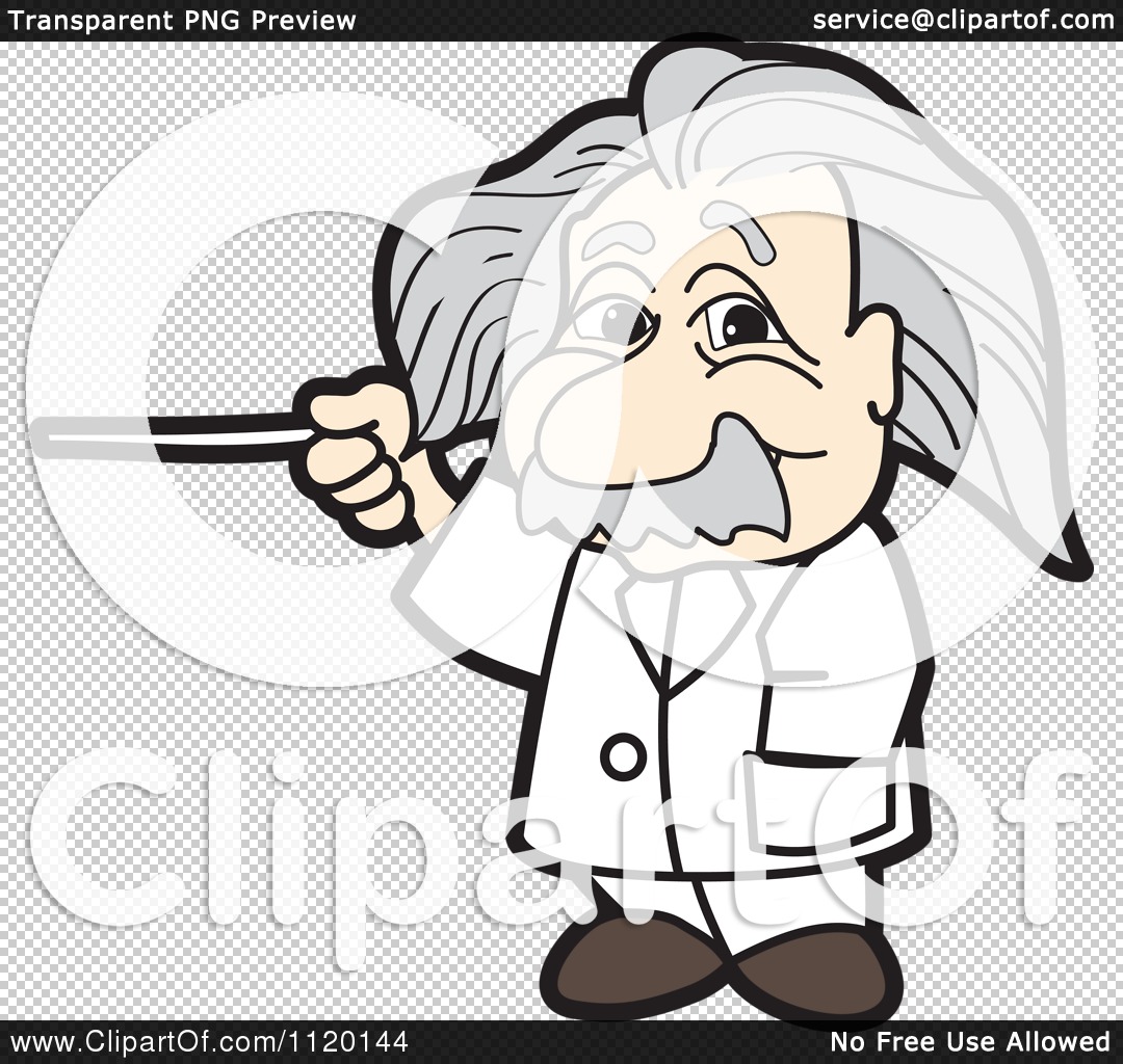 Cartoon Of An Albert Einstein.