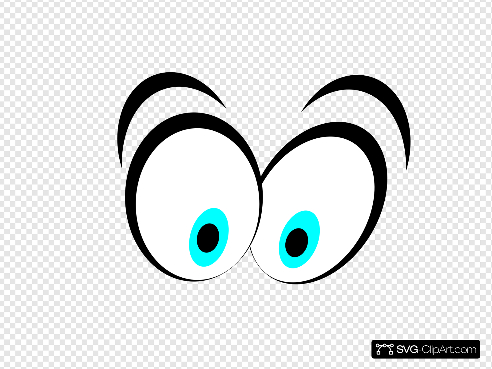 Animated Blue Cartoon Eyes Clip art, Icon and SVG.